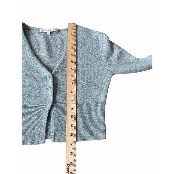 Naked Cashmere Cropped Button Front Cardigan Small Sea foam Blue - Picture 6 of 7
